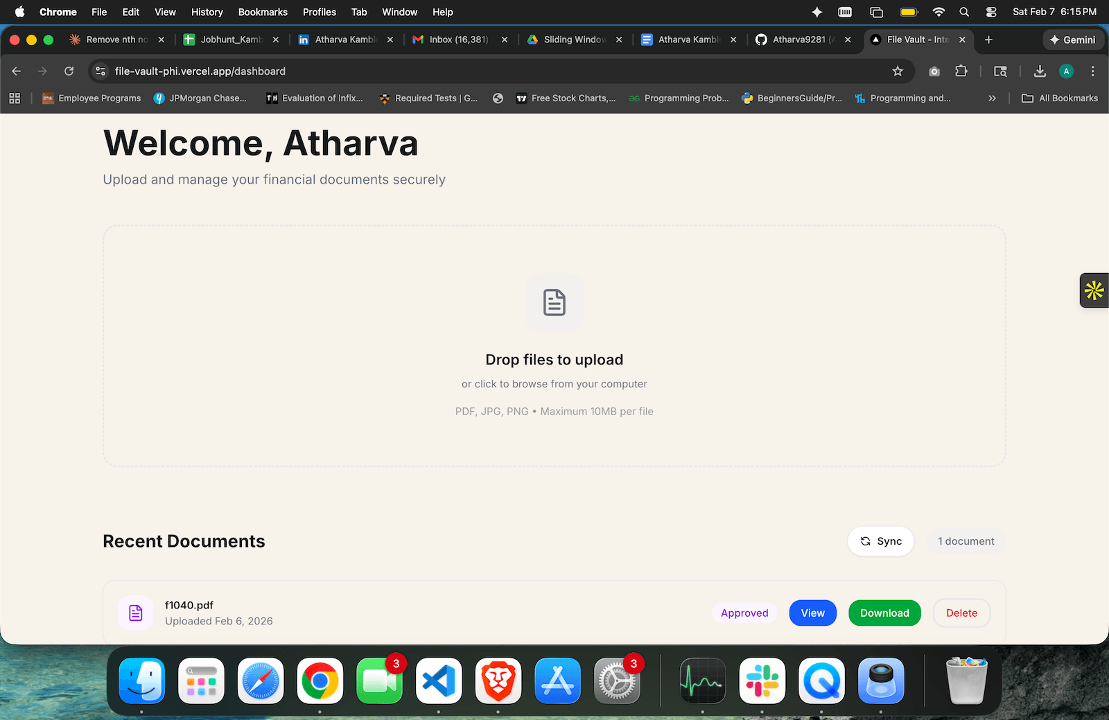 File Vault - Document Processing
