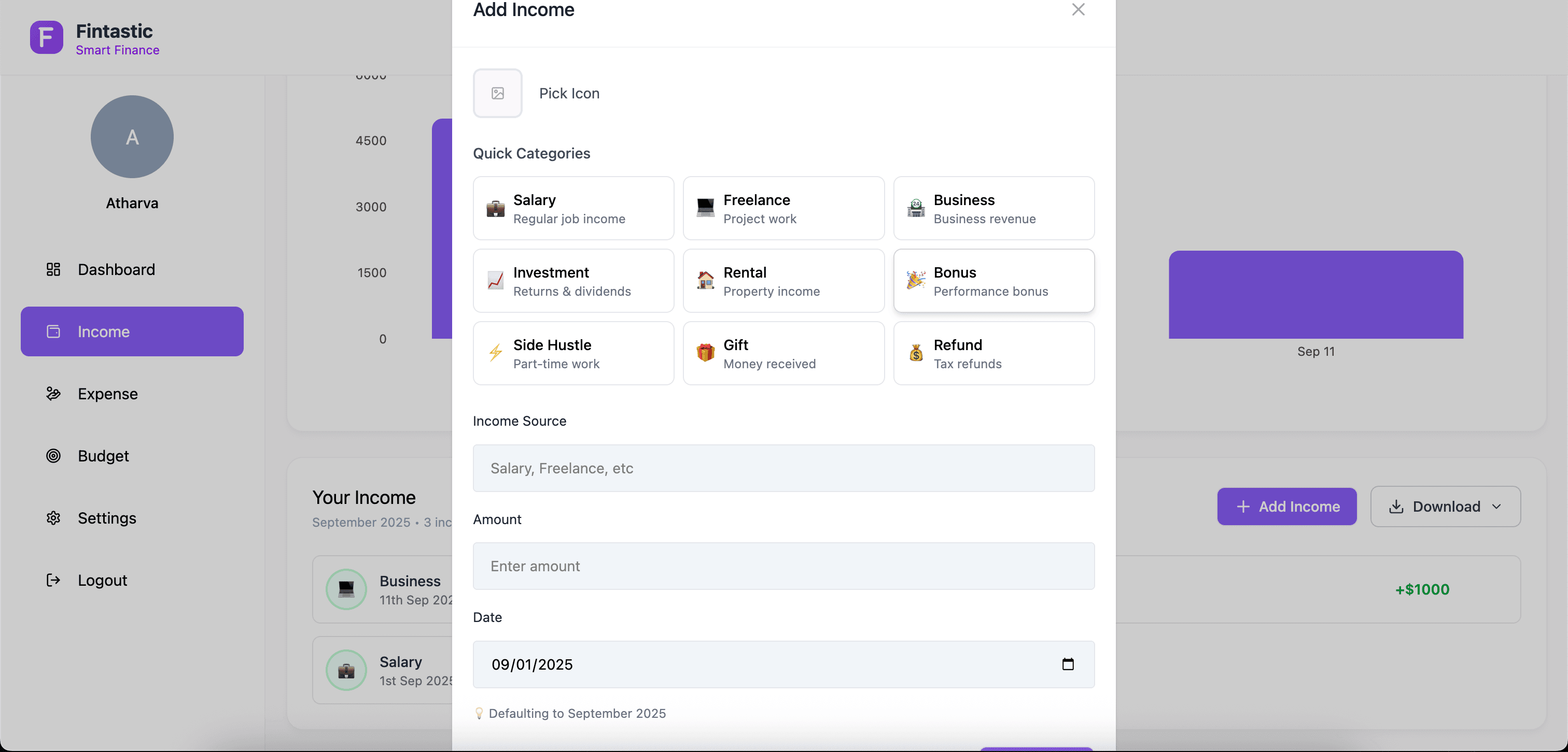 Transaction Entry Form